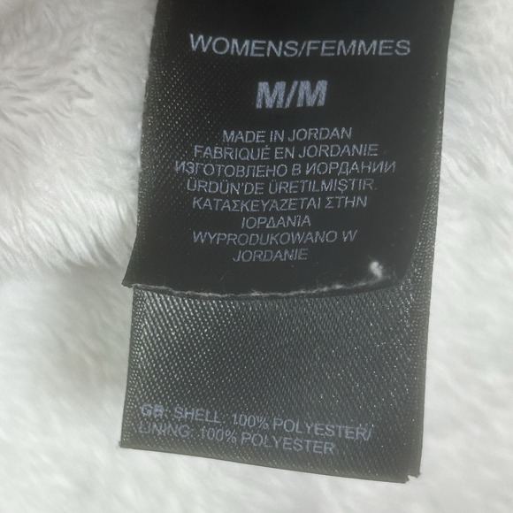 The North Face Osito Jacket Womens M White Pink Ribbon Breast Cancer Fleece FZip - Picture 5 of 14